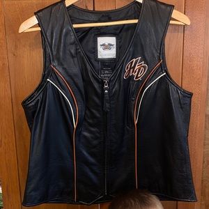 Harley Davidson leather vest
